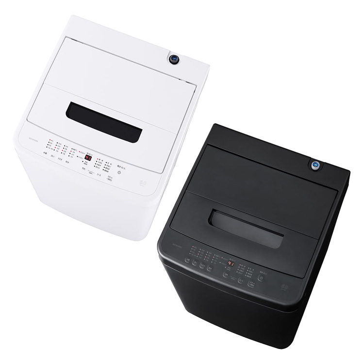 アイリスオーヤマ 全自動洗濯機 6.0kg IAW-T606-B ブラック : カネマサ