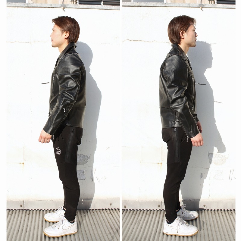 本革 牛革】UKタイプ ダブルライダースジャケット メンズ レザー