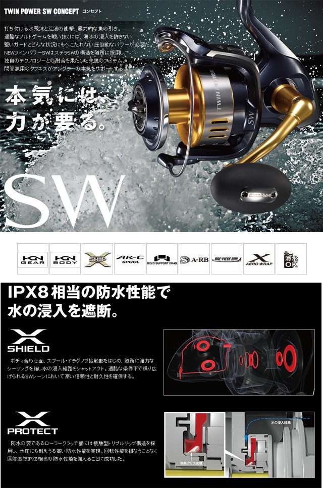 シマノ（SHIMANO） 15 ツインパワーSW TWIN POWER SW 6000PG 03319
