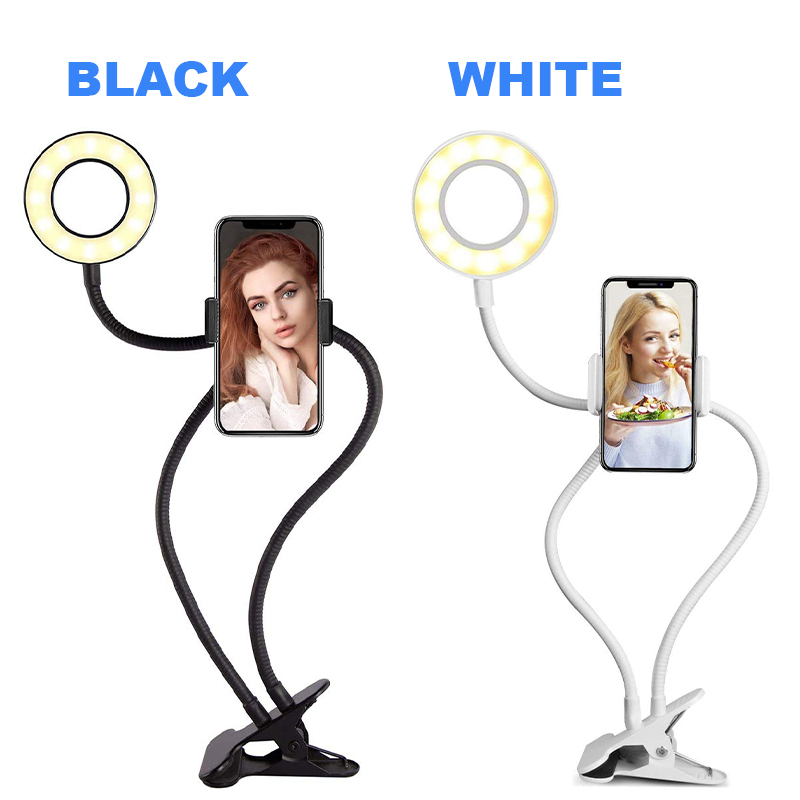 2in1 LED くねくねライト LEDリングライト リングライト スマホ