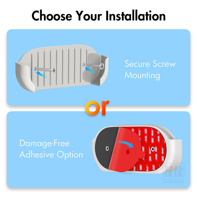 Google TV Streamer 4K マウント カバー プラスチック ホルダー 壁掛け