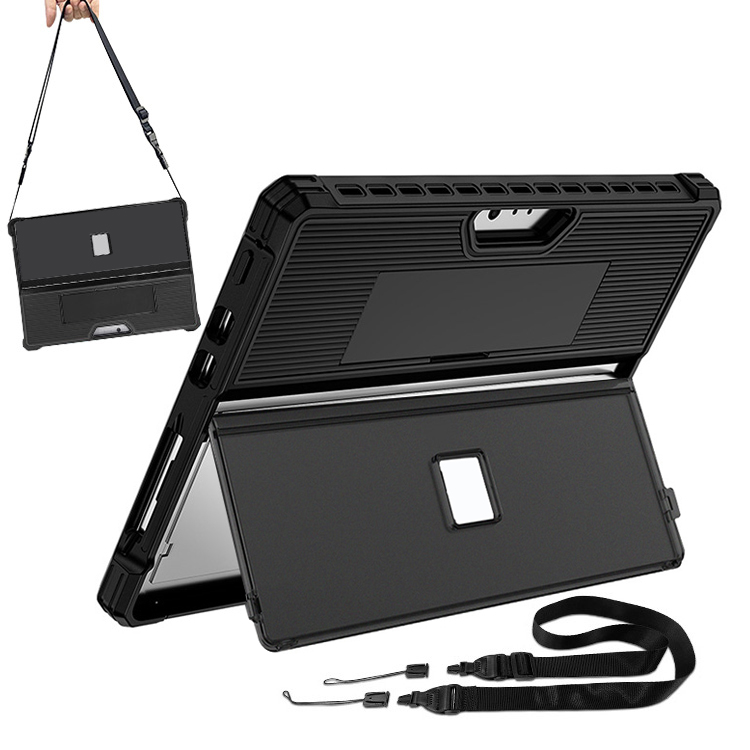 Surface Pro 8 ケース 耐衝撃 カバー TPU 耐衝撃ケース 片手持ち