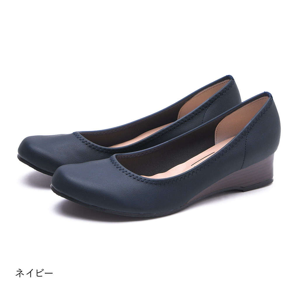 パンプス ウェッジソール 痛くない 歩きやすい 大きいサイズ 日本製