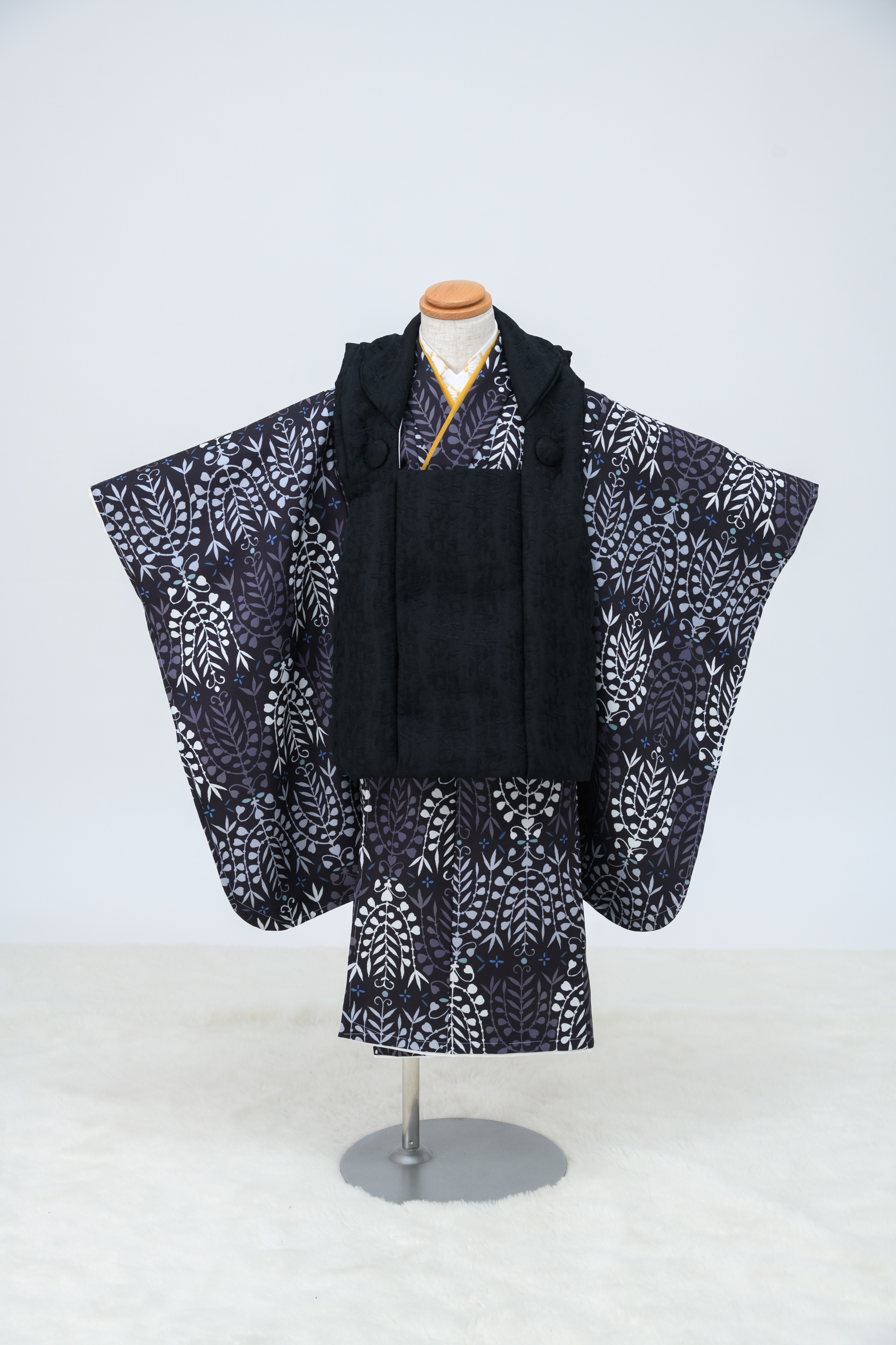 七五三 着物 3歳 販売 被布セット 女の子 京WA・KKA ブランド 鶴柄 8点