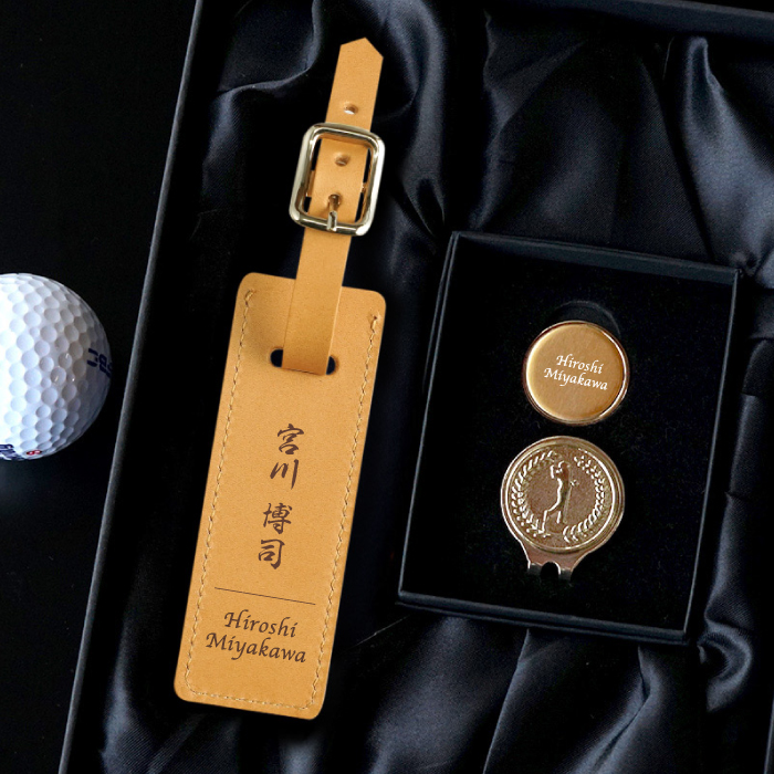 ネームプレート ゴルフ 刻印 名入れプレゼント 名前入り ギフト ボール