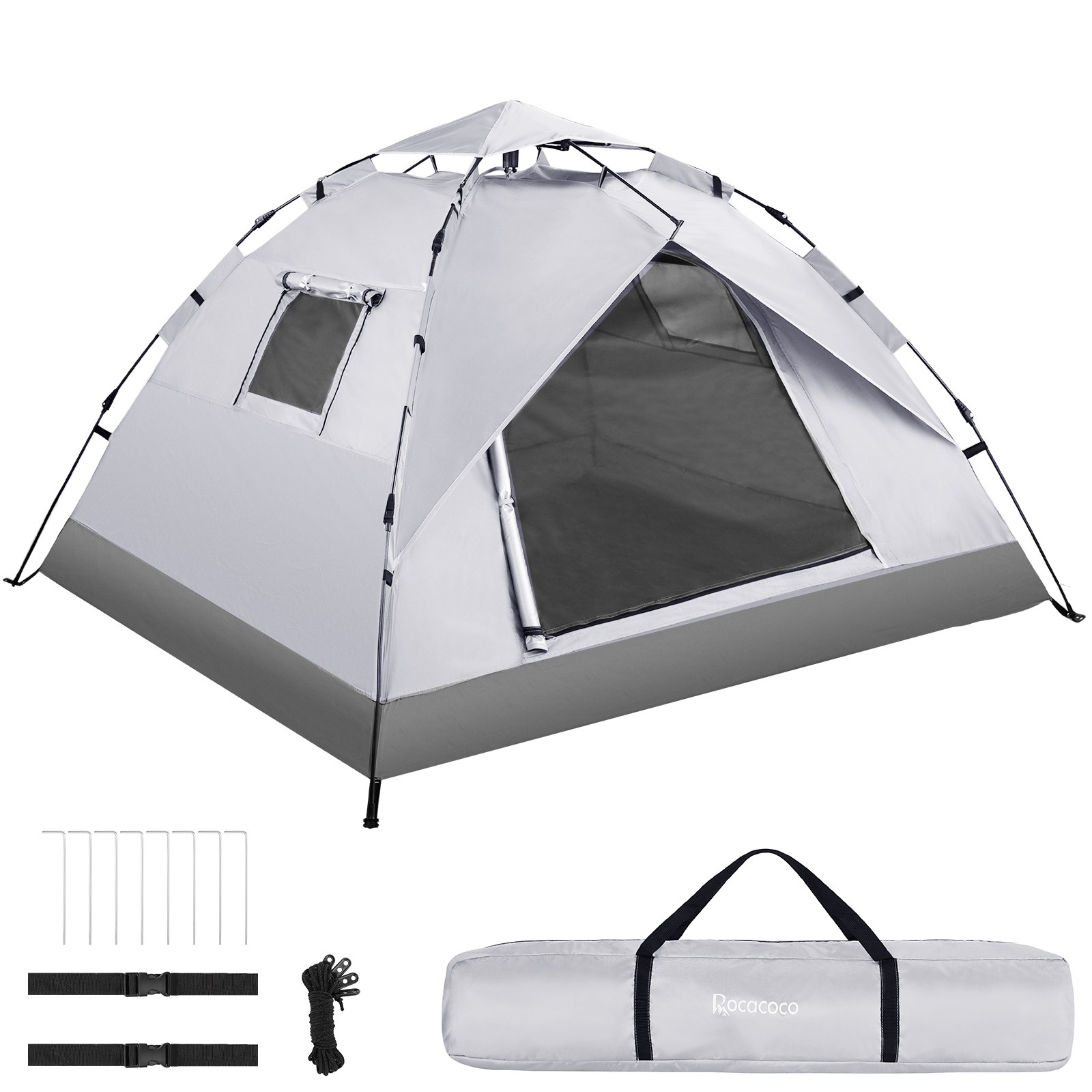 ワンタッチテント フルクローズ 3人~4人用 テント ワンタッチ ドーム