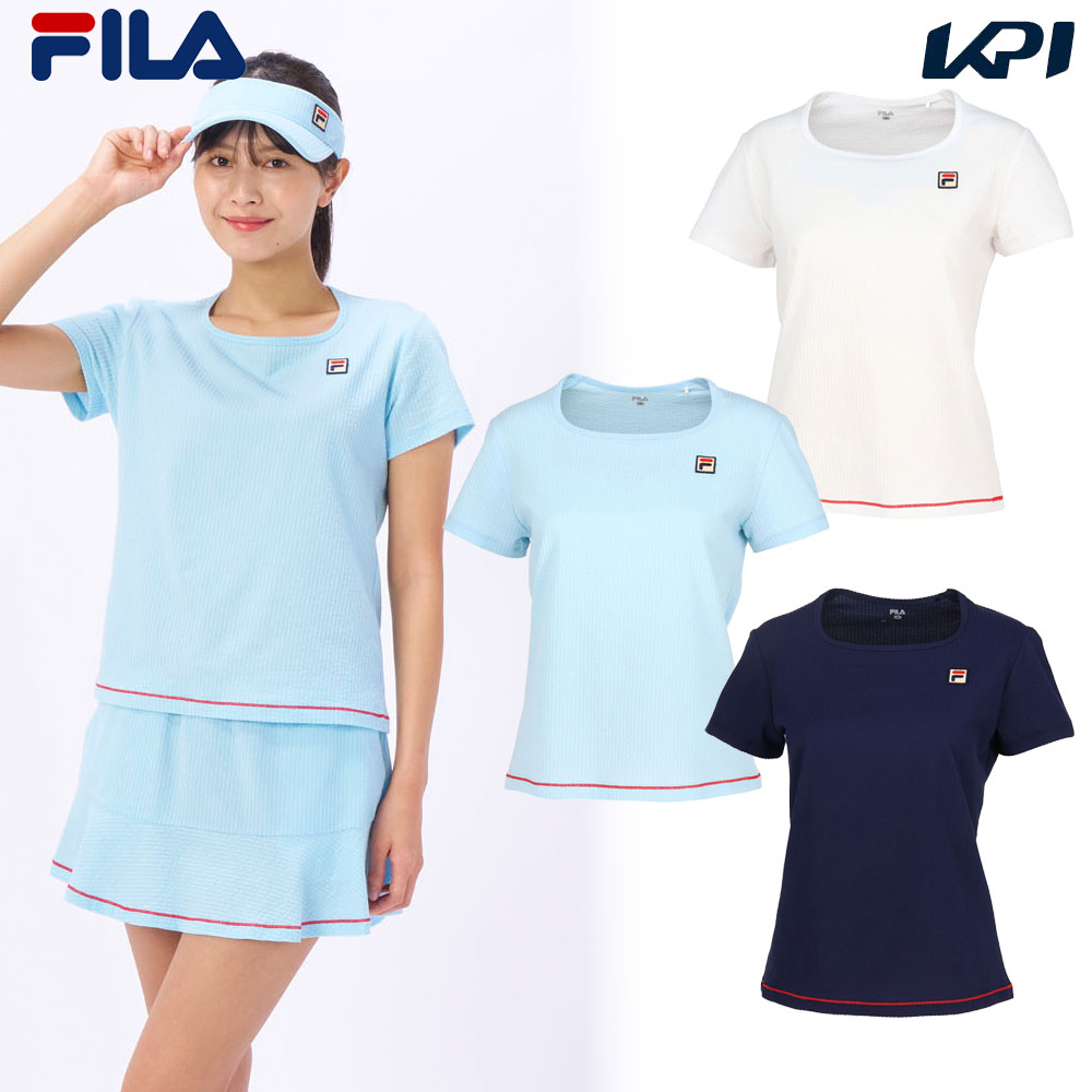 FILA（フィラ） テニスウェア レディース ゲームシャツ VL2847 2024SS