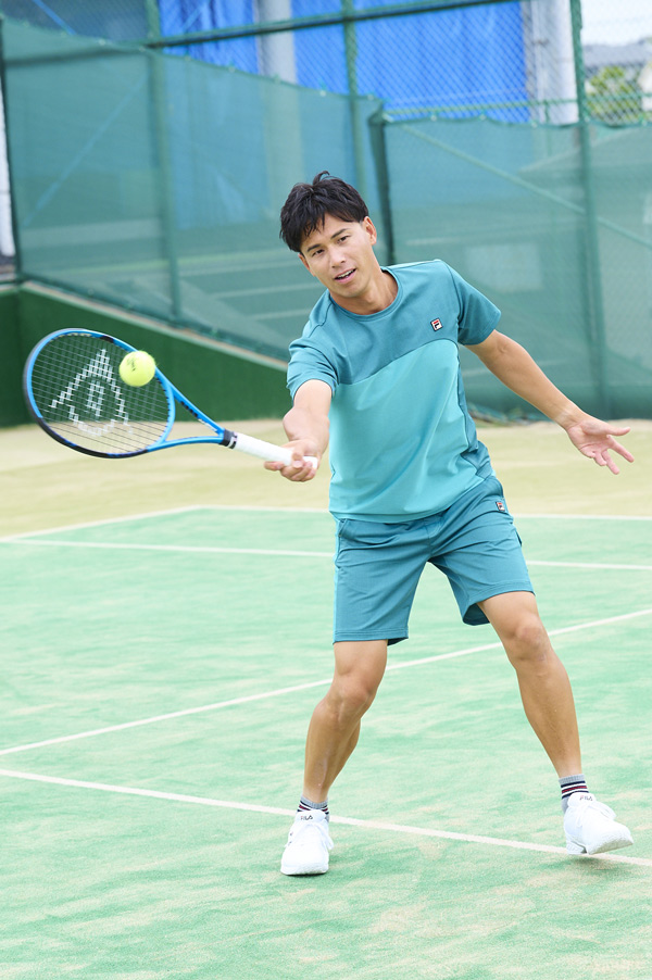 FILA（フィラ） テニスウェア メンズ ハーフパンツ デニムニット