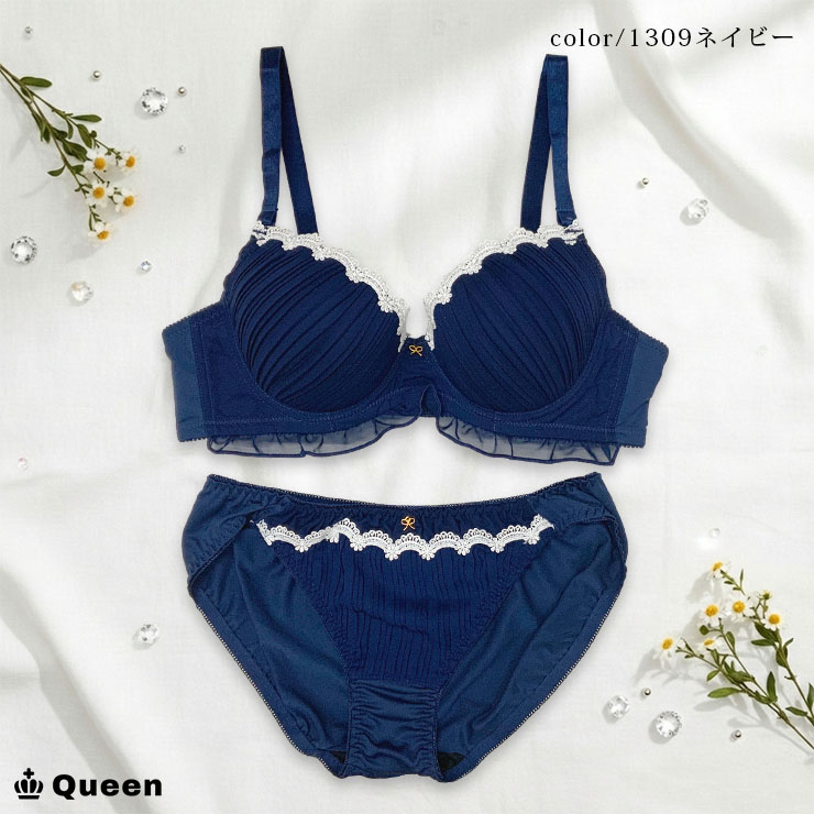 大きいサイズ ブラジャー ショーツセット レディース 下着 D85 D90 D95