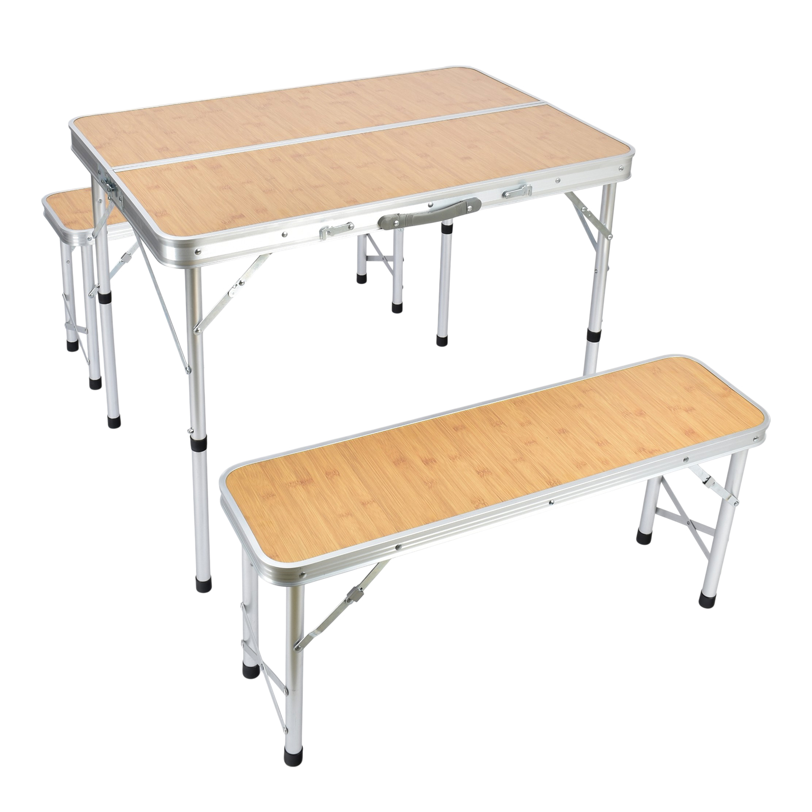 テーブルセット アウトドア レジャーテーブル 折りたたみ 高さ調節