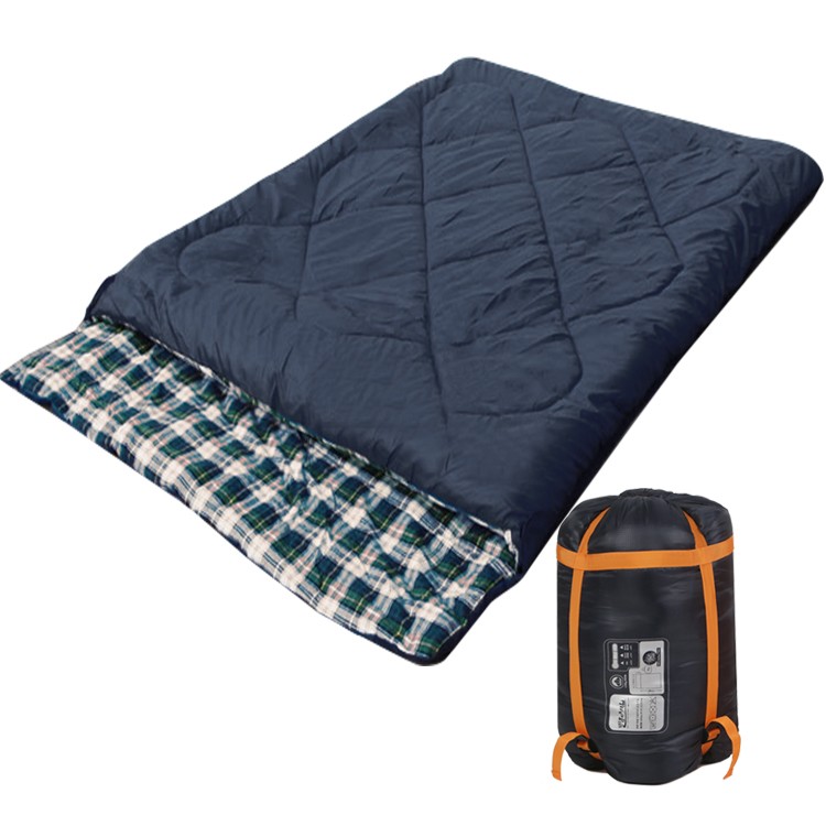 寝袋 シュラフ 2人用 封筒型 冬用 最強 軽量 ファミリー ダブルサイズ