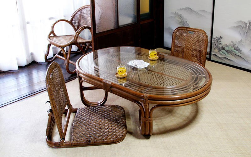 KOIZUMI（コイズミ） 座椅子 折りたたみ 籐の椅子 ラタン 和室 和風