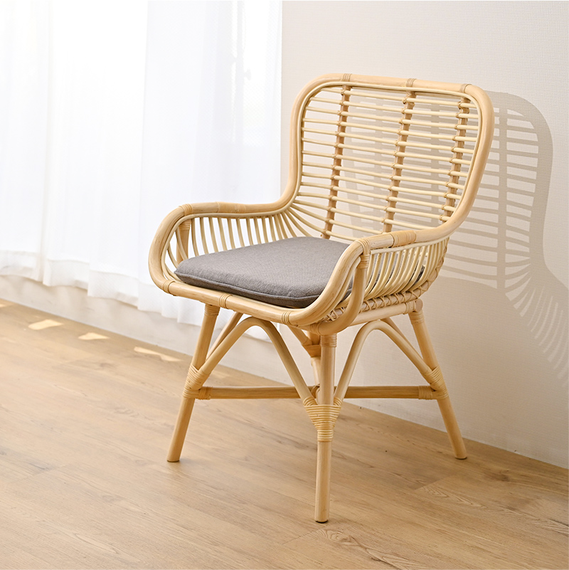アジアン家具 ダイニングチェア ラタン クッション C360NDK 爆買
