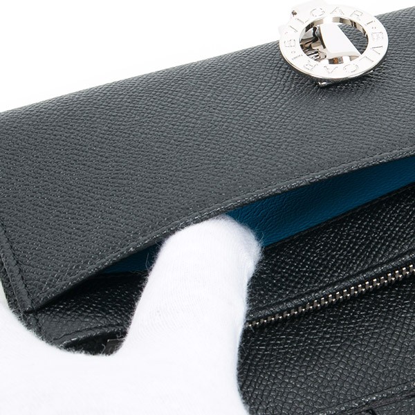 ブルガリ・ブルガリ ブルガリ 財布 メンズ 長財布 正規品 二つ折り 本