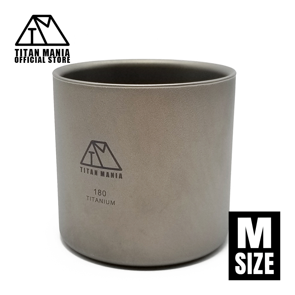 TITAN MANIA（チタンマニア） ダブルウォールカップ 180ml Mサイズ