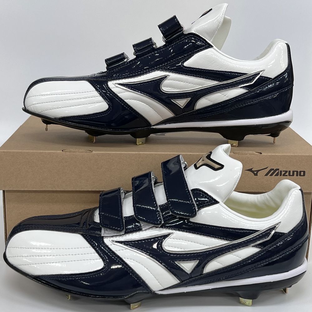 MIZUNO（ミズノ） 【サイズ交換送料無料】ホワイト×ネイビー 野球