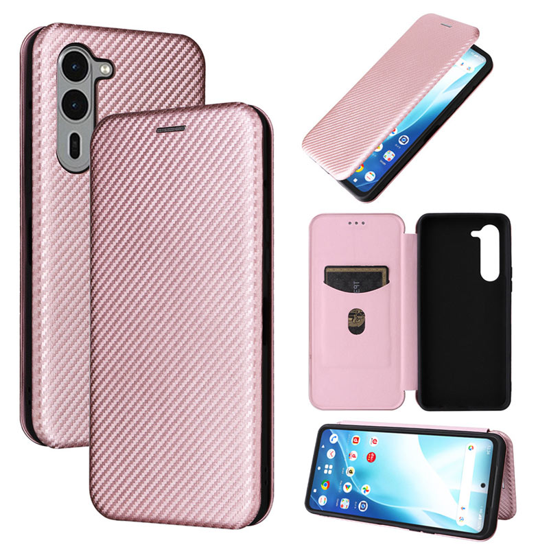 arrows We We2 Plus ケース 手帳型 炭素繊維風素材ハートカバー ベルト