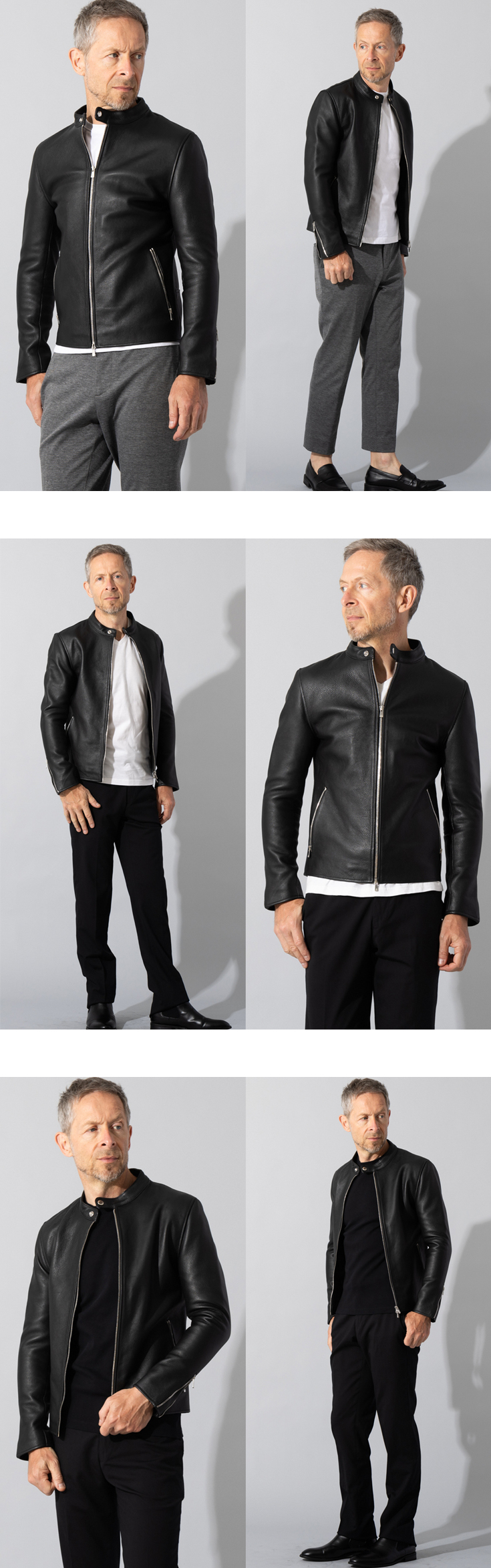 Liugoo Leathers LIUGOO PLUS 本革 シングルライダースジャケット