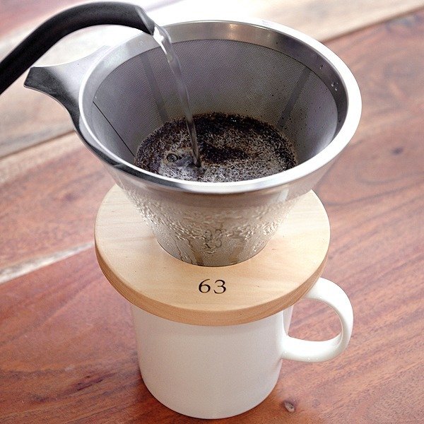 ドリッパー ステンレスフィルター付き ロクサン 63 ガラス ステンレス