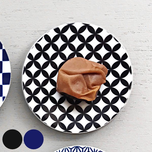 プレート 10cm 豆皿 七宝繋ぎ ロクサン 63 mamezara 磁器 皿 食器 和