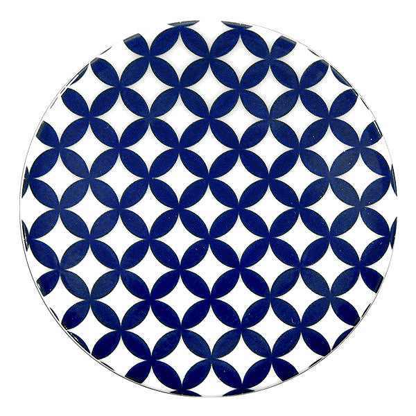 プレート 10cm 豆皿 七宝繋ぎ ロクサン 63 mamezara 磁器 皿 食器 和