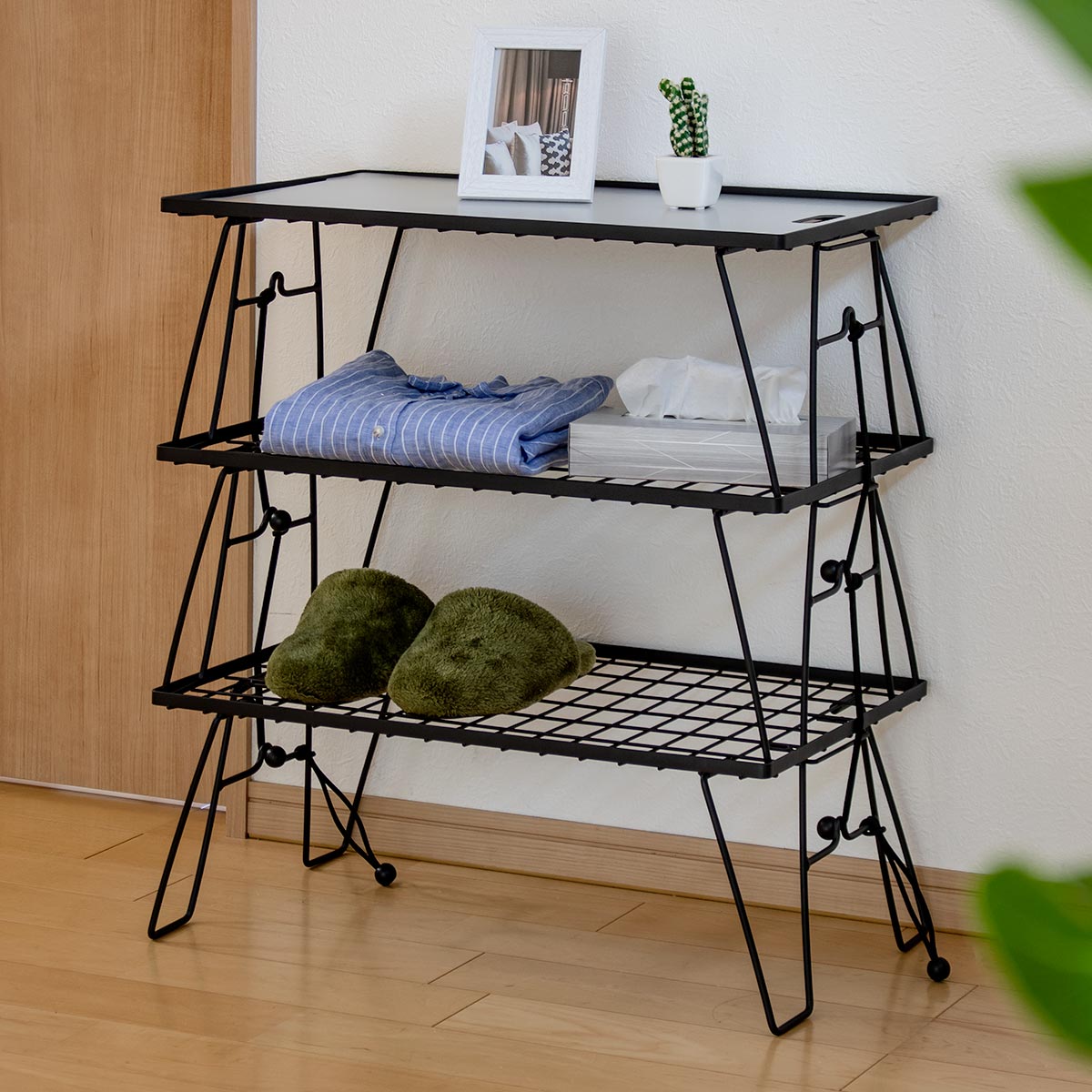 SANKA アウトドアラック ローテーブル シェルフ 2way 軽量 ベリアス