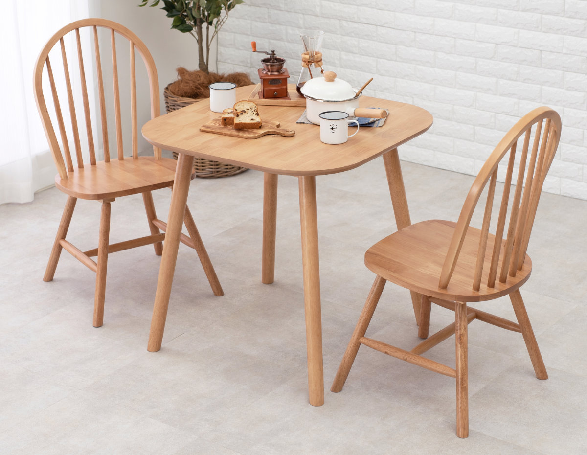 HAGiHARA（萩原） ダイニングテーブルセット 2人掛け 3点セット