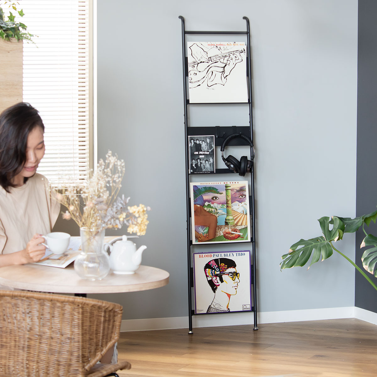 収納ラック レコードラック スリム （ ラック レコード 収納