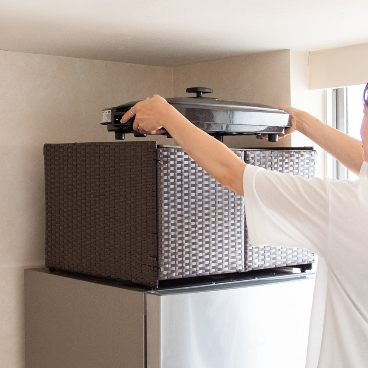 冷蔵庫上ラック Rifero リフェロ （ キッチンラック 冷蔵庫収納 冷蔵庫