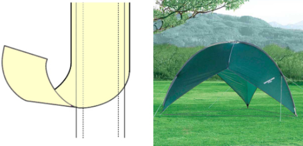 CAPTAIN STAG（キャプテンスタッグ） テント CS 3ポールシェルター UV