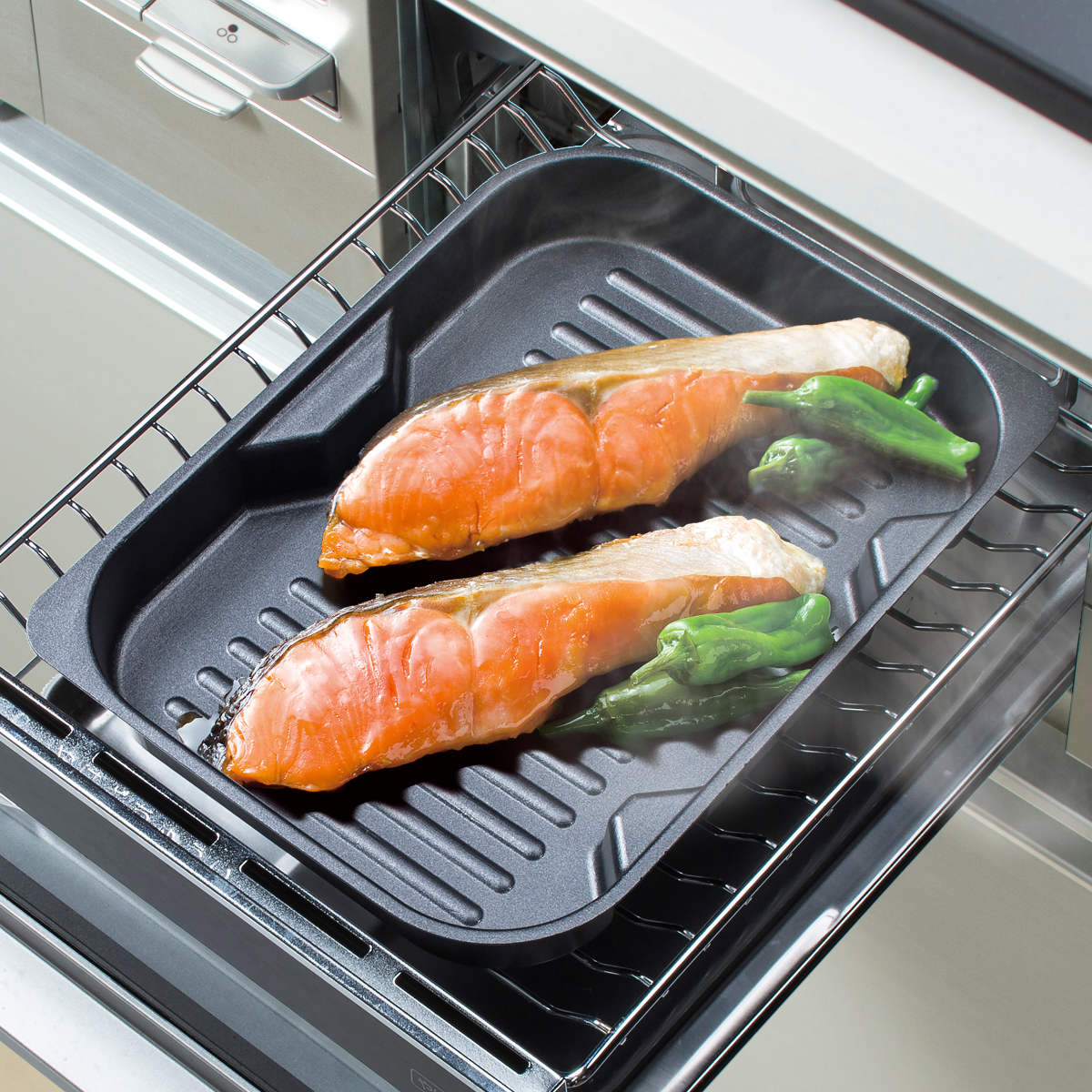 グリルプレート 浅型 グリル名人＋ スタッキングプレート （ 調理