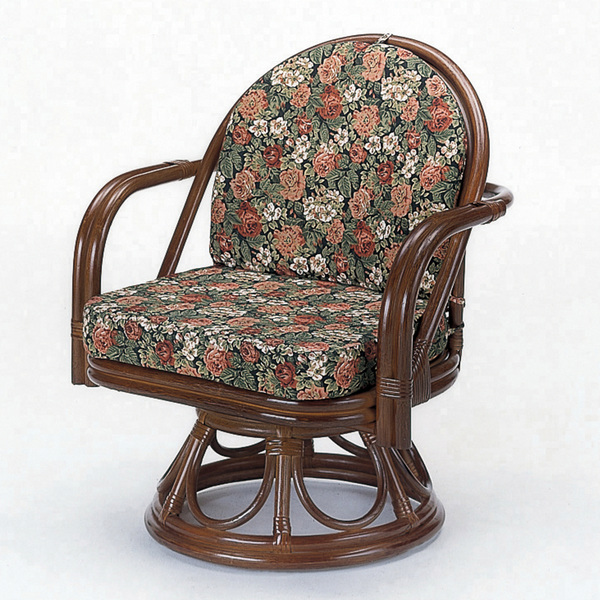 今枝商店 籐 回転座椅子・ソファ・テーブル リビング 4点セット