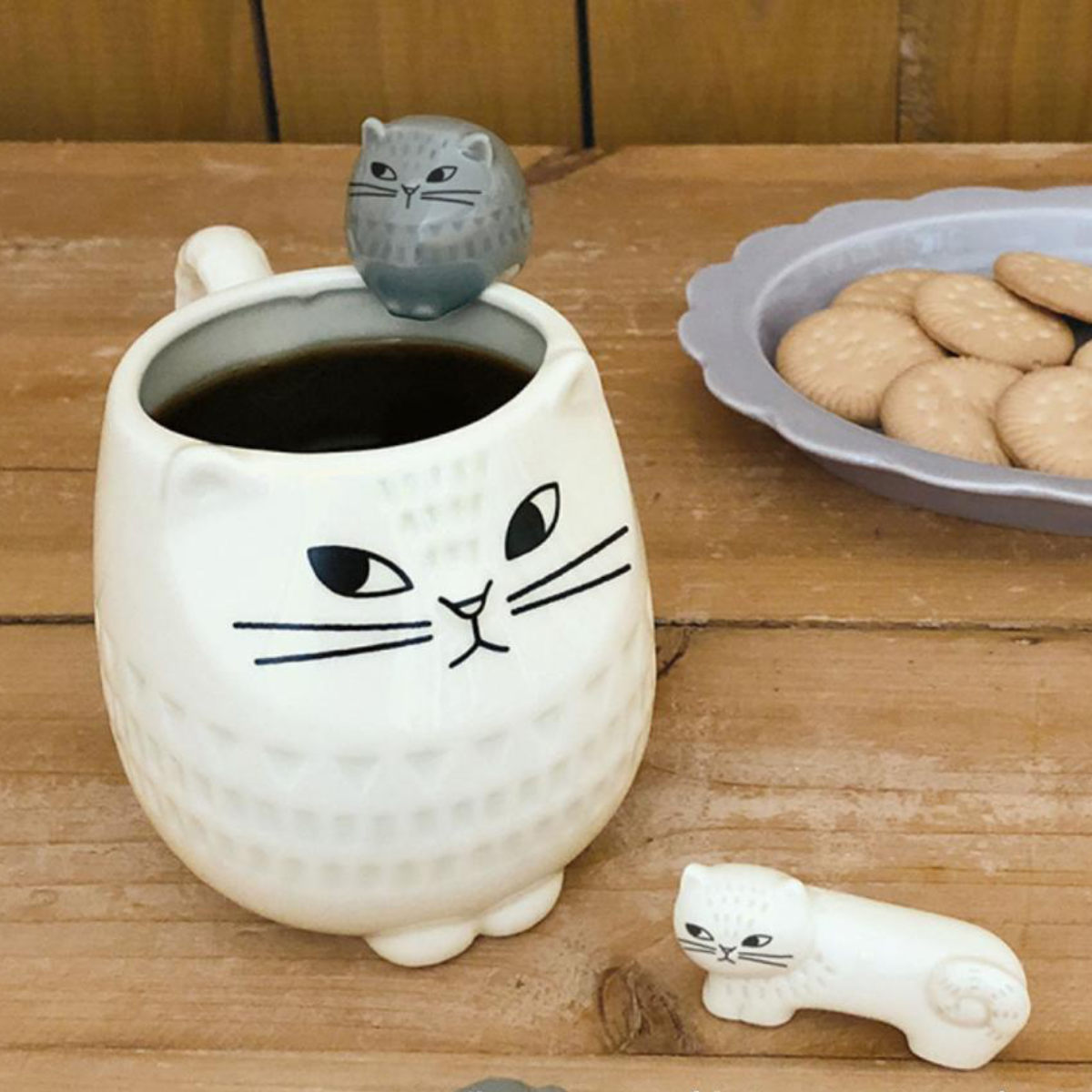 マグカップ 270ml FIKA ネコ 陶器 （ マグ コップ カップ