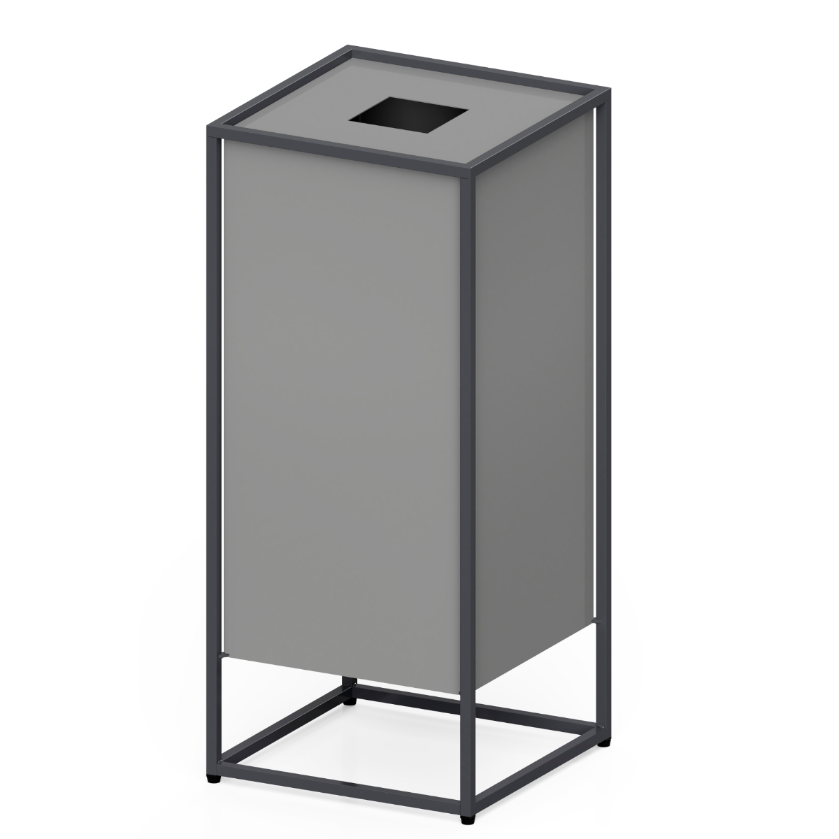 ミヅシマ工業 屋内用ゴミ箱 53L 10cm角穴 ノーマルタイプ 業務用