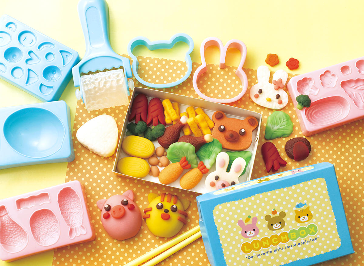 ねんど おべんとうセット 4色入 おもちゃ （ 粘土 こむぎねんど