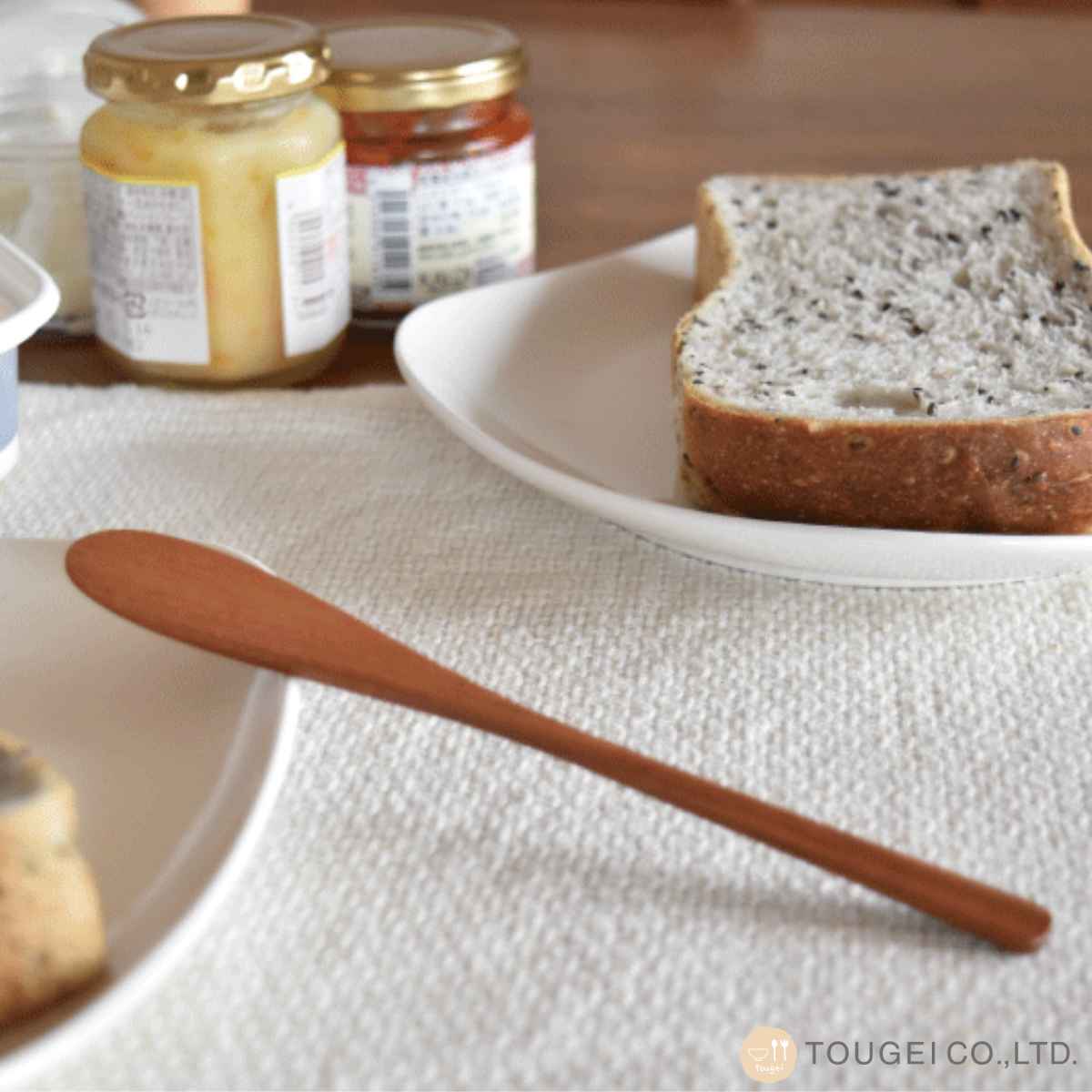 バターナイフ 16cm Obi バタースプレッダー 木製 （ カトラリー ジャム