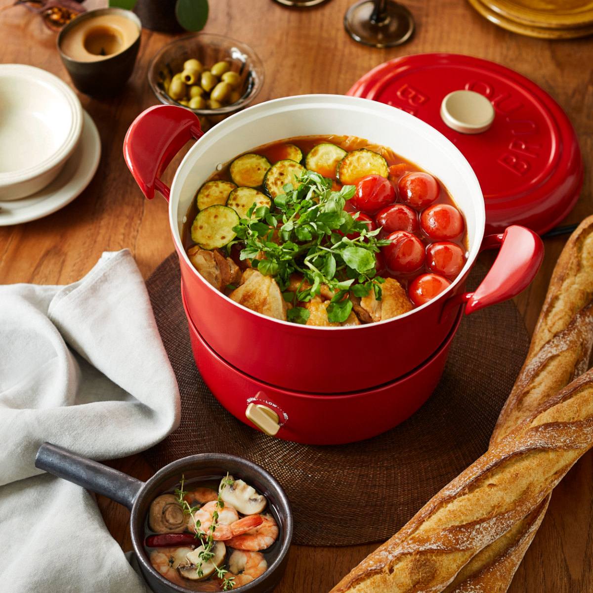 BRUNO（ブルーノ） マルチグリルポット 2L 卓上鍋 多機能鍋 電気鍋