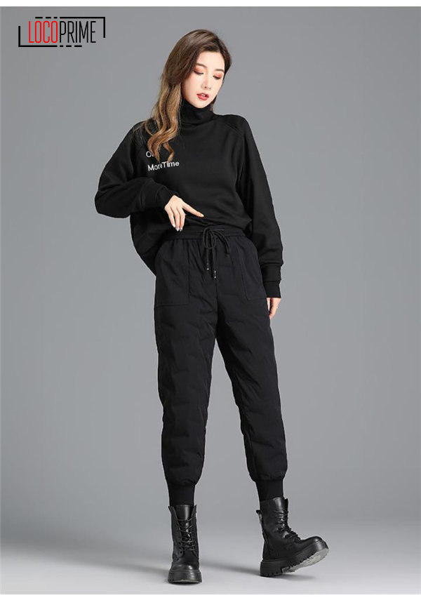 ダウンパンツ レディース ジョガーパンツ ゴルフパンツ 登山パンツ 暖