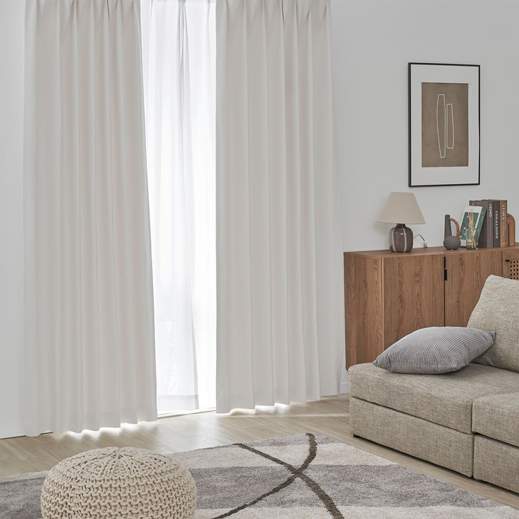 LOWYA（ロウヤ） カーテン 4枚セット 遮光 2級 2枚セット セット 遮光