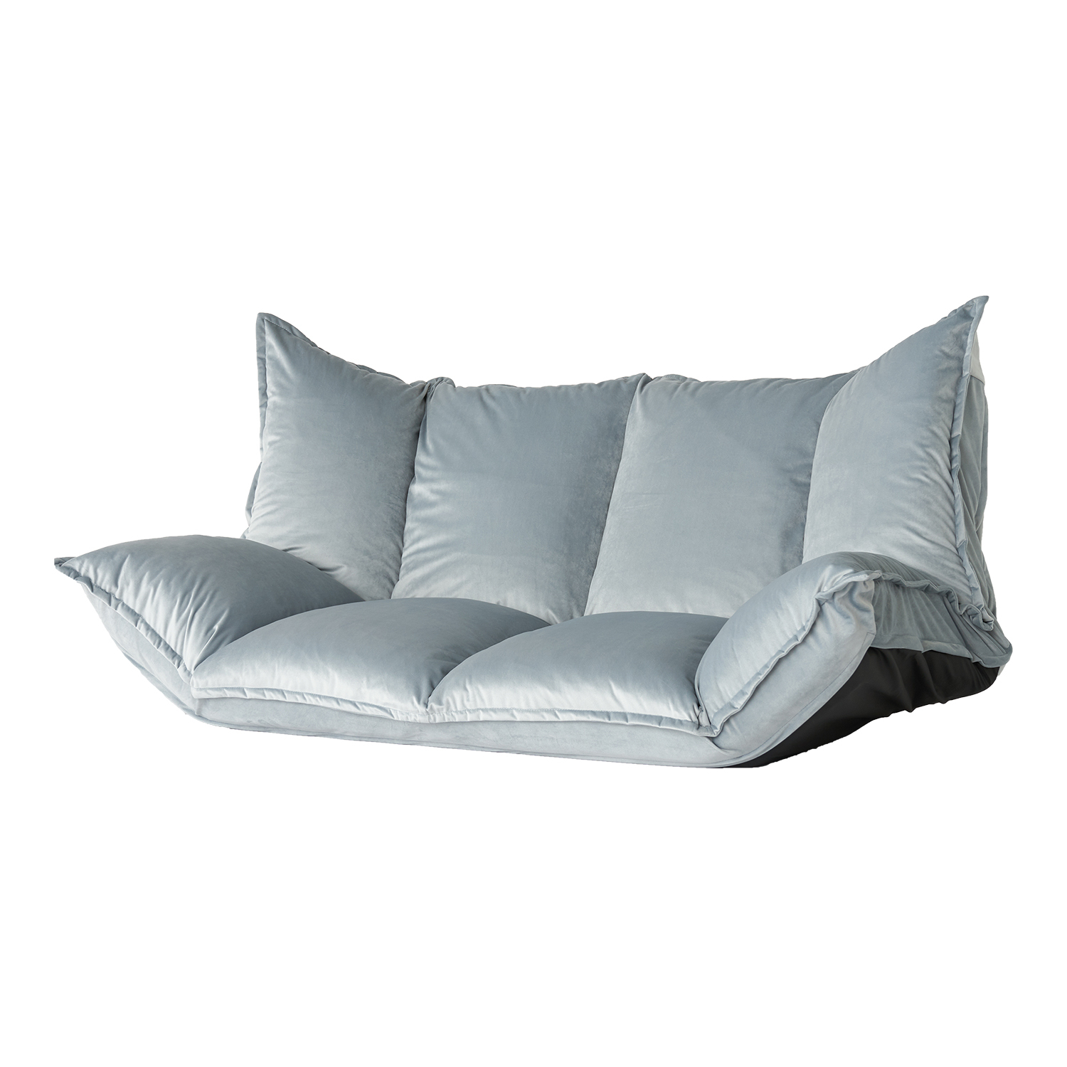 LOWYA（ロウヤ） ローソファー ソファー ベルベット調 ブークレ