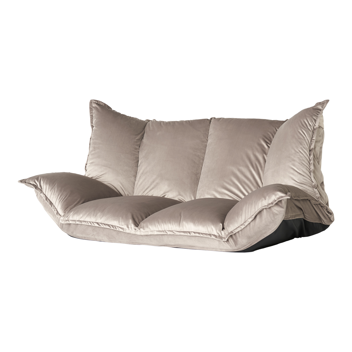 LOWYA（ロウヤ） ローソファー ソファー ベルベット調 ブークレ