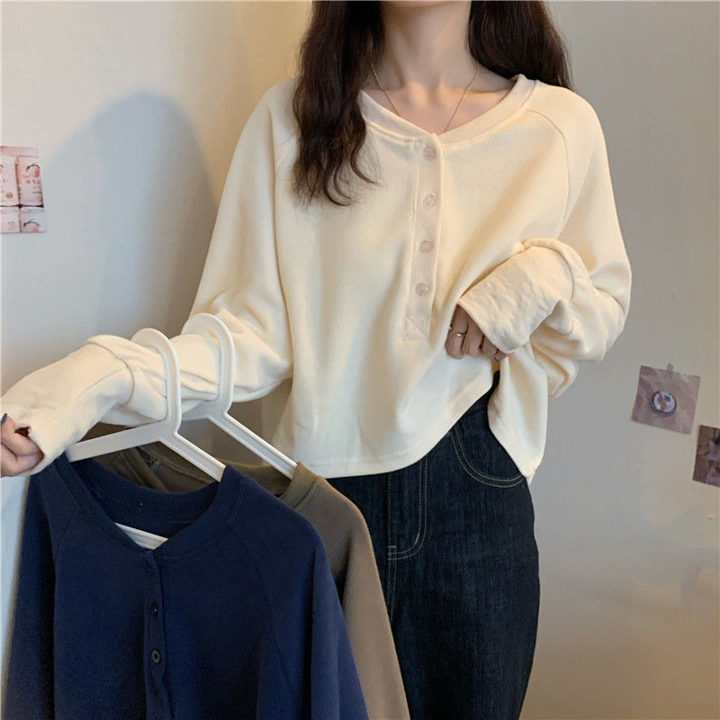 大きいサイズ レディース トレーナー カジュアル 前ボタン M〜4XL LL