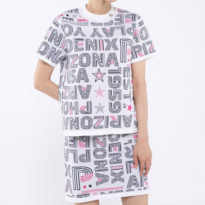 PING（ピン） レディース ゴルフ セットアップ ニットジャカード 622