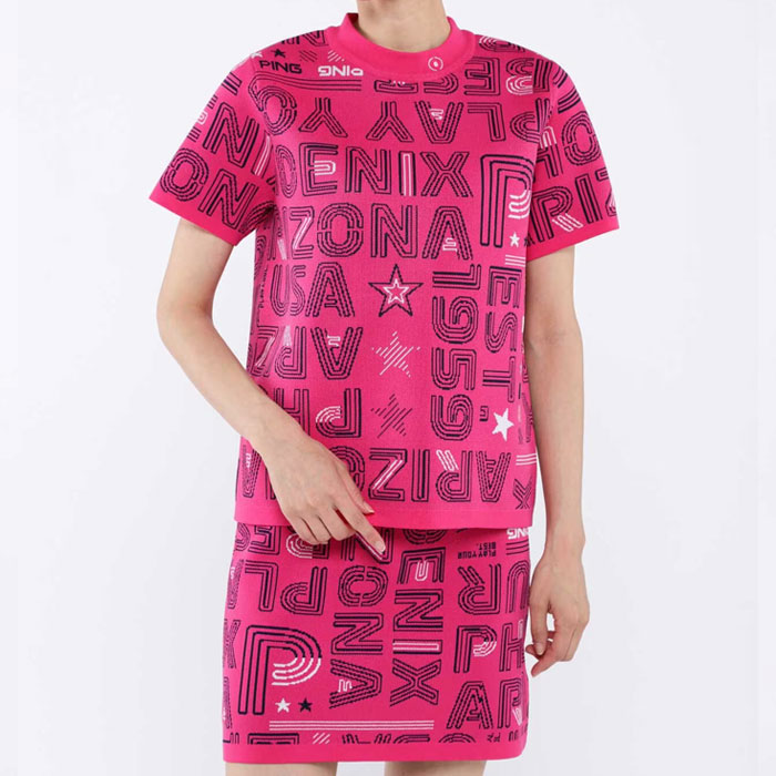 PING（ピン） レディース ゴルフ セットアップ ニットジャカード 622