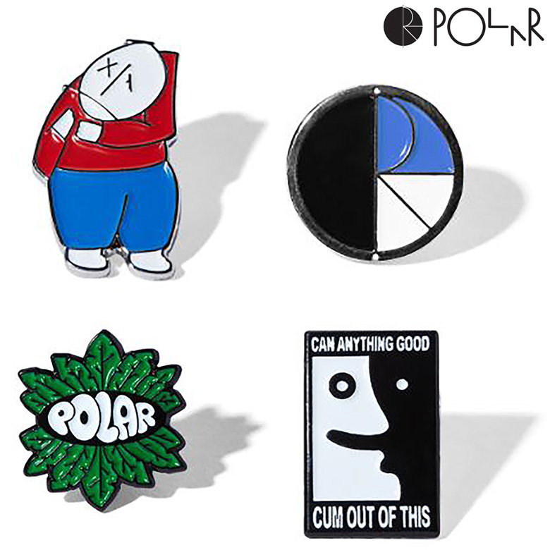 POLAR SKATE CO.（ポーラースケートカンパニー） ピンバッジ POLAR
