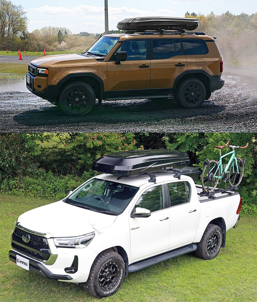 NNO イノー ルーフボックス 855 ワイドボディ ロングボディ ダンパー