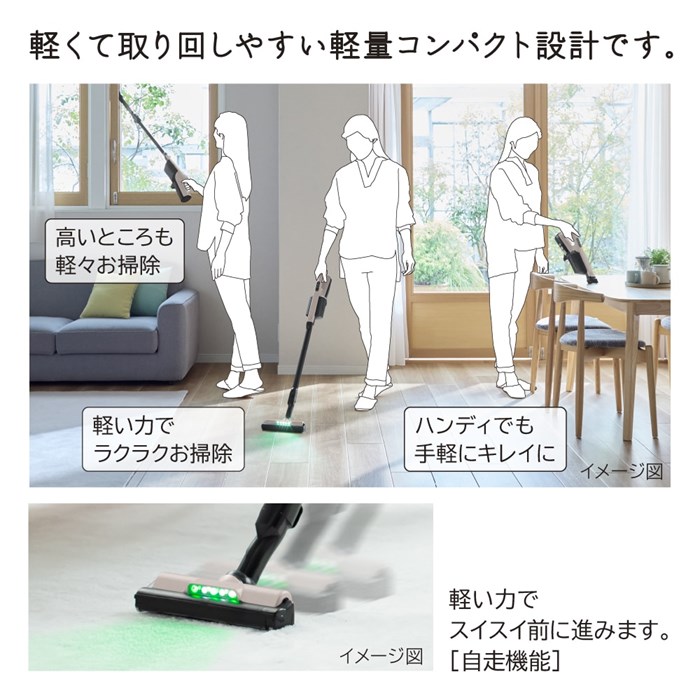 かるパック 日立 紙パック式掃除機 コードレススティッククリーナー