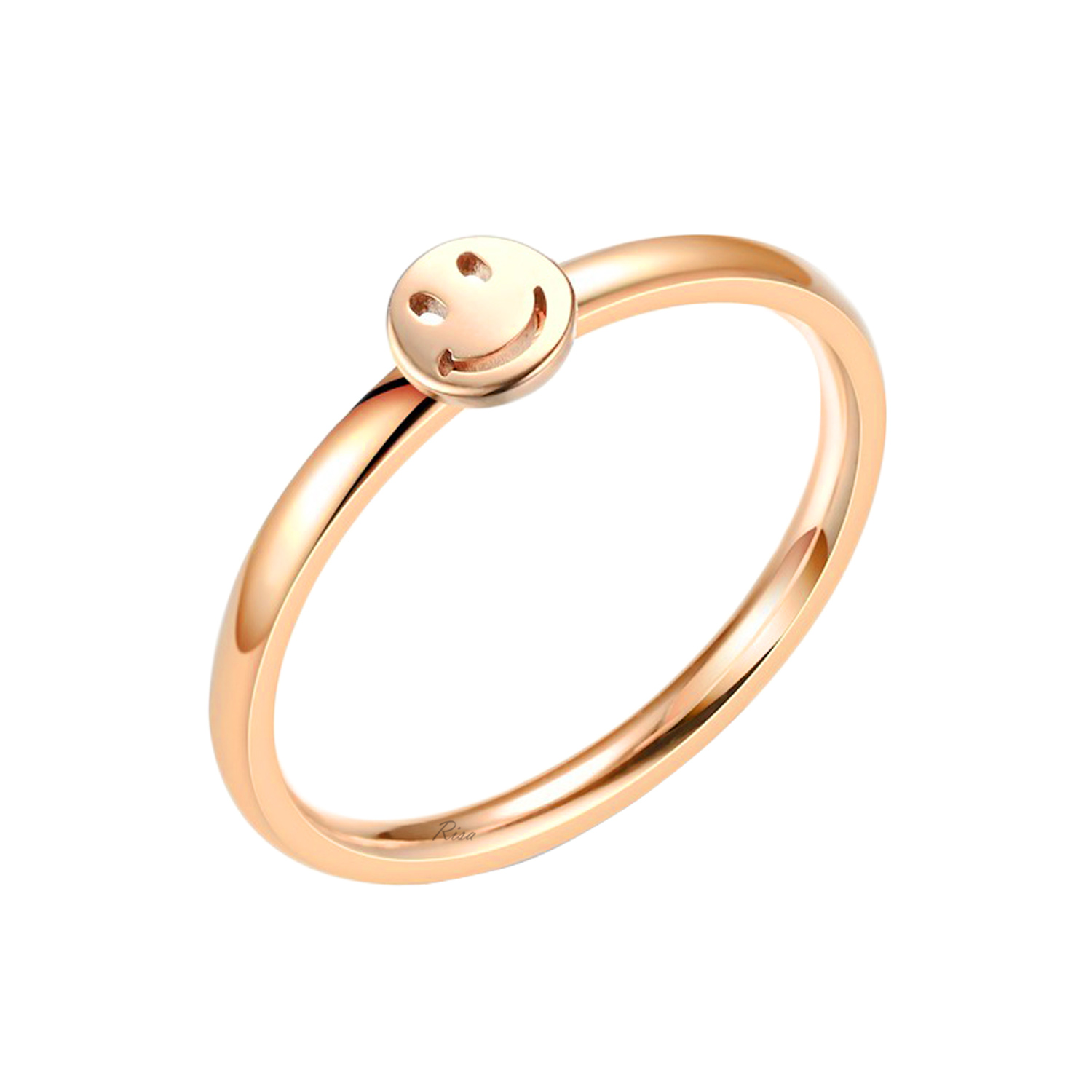 Risa（リサ） 指輪 リング 金属アレルギー対応 スマイル スマイリー