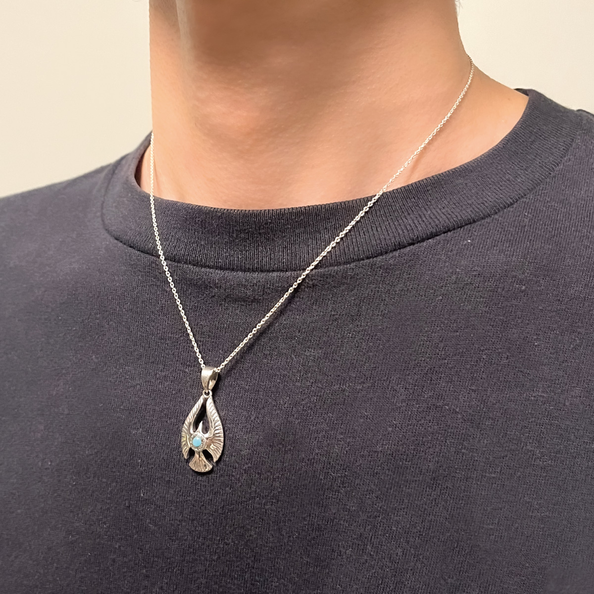 ネックレス ペンダント メンズ レディース シルバー925 ターコイズ