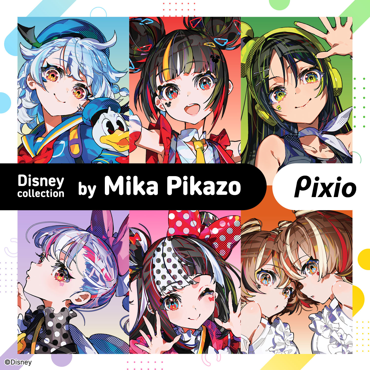 Pixio アクリル マウス スタンド ディズニーキャラクター Mika Pikazo